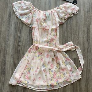 NWT francescas floral off shoulder dress